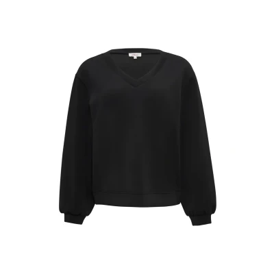 Abbildung von s.Oliver MIT Vausschnitt Sweatshirt, Damen, Größe: 36, Schwarz