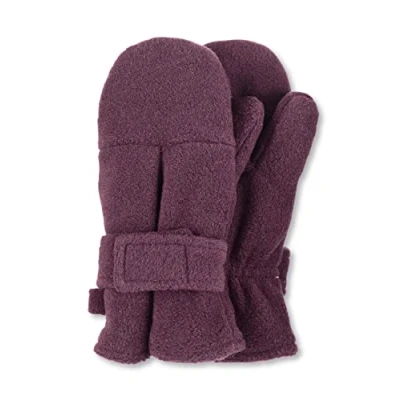 Abbildung von Sterntaler Unisex Kinder Fäustlinge mit Daumen aus Microfleece, Elastischer Einsatz und Klettverschluss, Rosa, 3