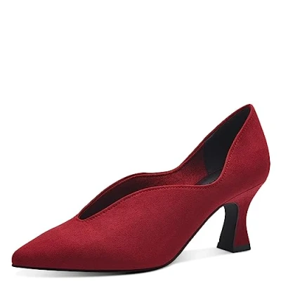 Abbildung von MARCO TOZZI Damen Pumps Blockabsatz Spitz, Rot (Chianti), 37