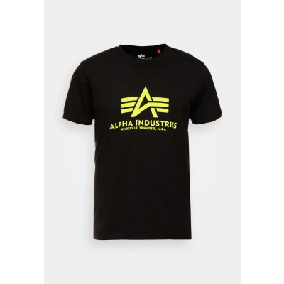 Abbildung von Alpha Industries Tshirt print black, Herren, Größe: Small, Black