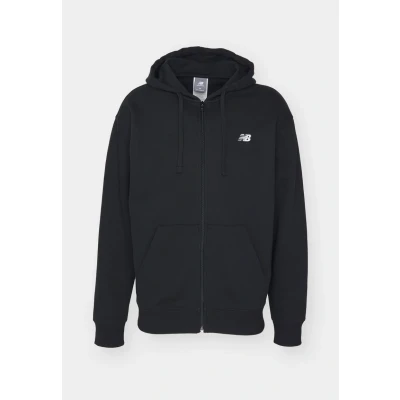Abbildung von New Balance Essentials LOGO FULL ZIP Sweatjacke, Herren, Größe: XS, Black