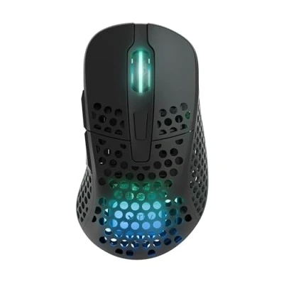 Abbildung von Xtrfy M4 Wireless, Kabellose Ultraleichte Gaming Maus, Optimiert für esports, 2.4 GHz Funk, Anpassbare Ergonomische Rechtshändermaus, Wiederaufladbar, Schwarz