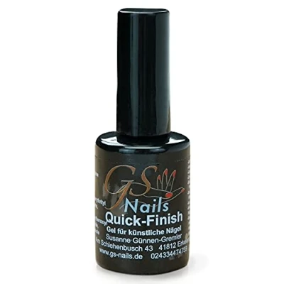 Abbildung von GS Nails dünnviskoses Quick Finish Versiegelungs Gel für Nail Art &amp; Nagel Design UV ohne Schwitzschicht Hochglanz Versiegler 15ml
