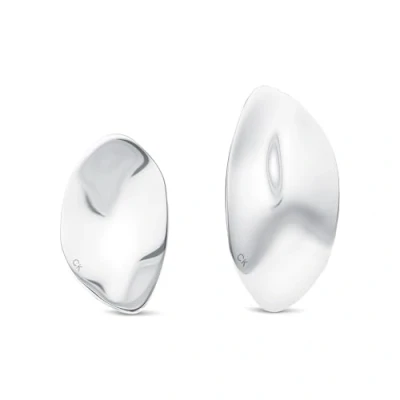 Abbildung von Calvin Klein Halskette, Ohrstecker oder Armband für Damen Kollektion CK REFLECT aus Edelstahl, Earrings