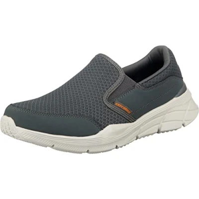 Abbildung von Skechers Herren Equalizer 4.0 Persisting Mid Top Trainers, Charcoal Mesh Pu Orange Trim, 43 EU