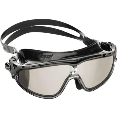 Abbildung von Cressi SKYLIGHT BRILLE SIL, SCHWARZ/RAHMEN SCHWARZ GRAU VERSPIEGELTE GLÄSER