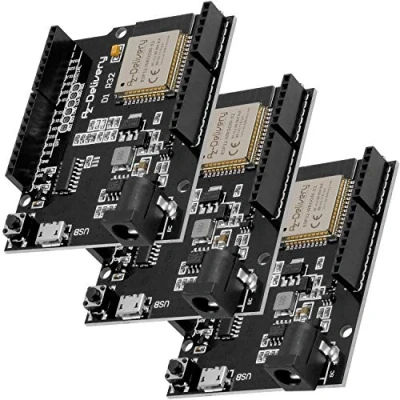 Abbildung von AZDelivery ESP32 NodeMCU D1 R32 WLAN Entwicklungsboard mit CH340G und WiFi + Bluetooth IoT Mikro USB kompatibel Arduino inklusive E Book