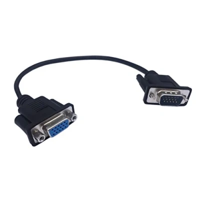 Abbildung von CERRXIAN VGA SVGA 15 Pin HD15 Stecker auf Buchse Adapter Video Monitor Verlängerungskabel für PC Laptop TV Porjektor (mf)