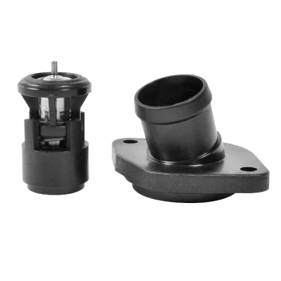 Abbildung von GATES TH14787K1 Kühlwasserthermostat 87 mit Dichtungen Gehäuse VOLKSWAGEN: Golf 4, 5, Bora Saloon, SKODA: Octavia 2 Combi, 1 Combi