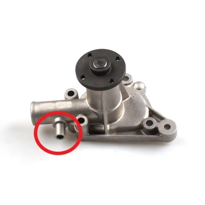 Abbildung von HEPU P080 Wasserpumpe mit Dichtung Bohrung für Sensor mechanisch ROVER: Mini Hatchback, AUSTIN: Hatchback