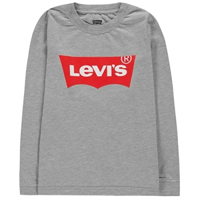Abbildung von Levi&#039;s Batwing TEE Langarmshirt für Kinder, Größe: 110, Light grey heather