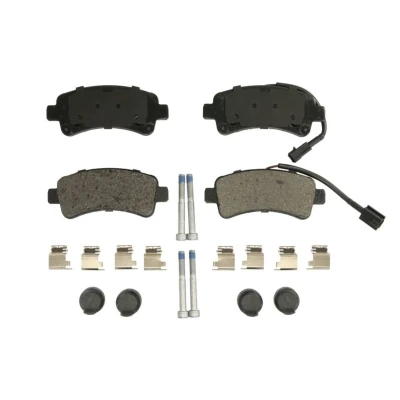 Abbildung von BREMBO P 61 130 Bremsbelagsatz inkl. Verschleißwarnkontakt mit Zubehör FIAT: Ducato III Van, Platform / Chassis, Minibus