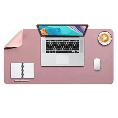 Abbildung von DOBAOJIA Große Schreibtischunterlage XXL, Schreibtischmatte, Desk Pad, Schreibtischschutz, Schreibblock, für Laptop/Tastatur/Maus, Doppelseitige Verwendung PU Leder Wasserdicht 80 x 40cm