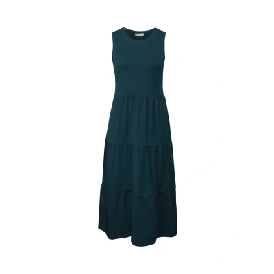 Abbildung von Street One MIT Volants Jerseykleid, Damen, Größe: 42, Türkis