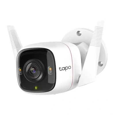 Abbildung von Tapo TP Link C320WS Überwachungskamera Außen, WLAN IP Kamera, 4MP Hochauflösung, 30m Vollfarb Nachtsicht, Bewegungserkennung, IP66 wasserdicht, Alarmmeldung,Zwei Wege Audio, Weiss, 1 Stück