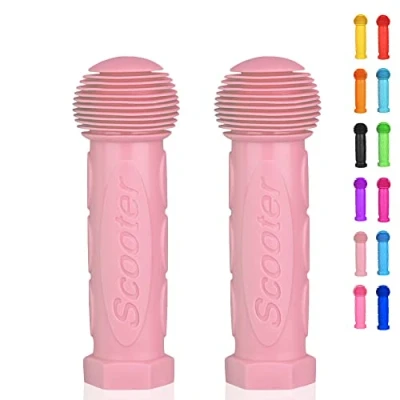 Abbildung von OTFAITP Roller Griff Lenker 1 Paar Fahrrad Fit für 2 3 4 Räder Kid Kick Roller,Kinder Fahrrad,Drifting Roller,Schaukel (Hellrosa)