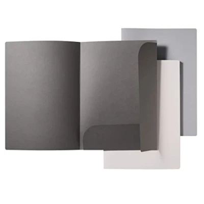 Abbildung von VELOFLEX 4441781 Dokumentenmappe Grey Elegance, 3er Set, DIN A4, 240 g/m², passend für ca. 10 Blatt, Angebotsmappe, Präsentationsmappe