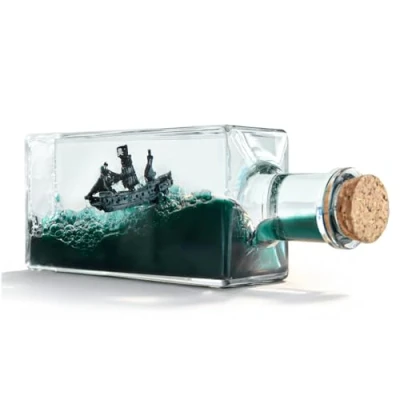 Abbildung von Mikamax Unsinkable Pirate Ship Kreuzfahrtschiff Fluid Drift Schiff Unsinkbares Niemals Untergehen Dekoration Decoration Apartment