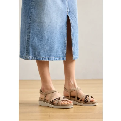 Abbildung von Tamaris Plateausandalette, Damen, Größe: 42, Tan Schuhe
