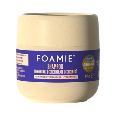 Abbildung von Foamie Shampoo Konzentrat Feuchtigkeit, 3x konzentrierte Pflege, nachhaltige Verpackung, feuchtigkeitsspendend, vegan, ohne Silikone