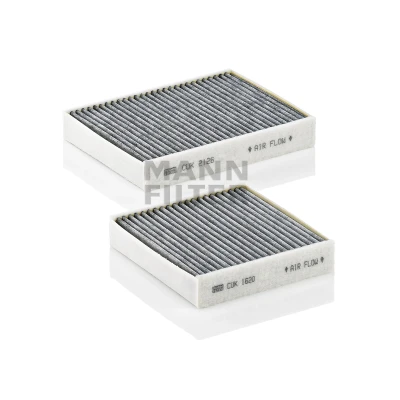 Abbildung von MANN FILTER CUK 21 000 2 Innenraumfilter Aktivkohlefilter 159, 159 205 32 PEUGEOT: 2008 Estate, 208 I Hatchback, 207 CC, CITROËN: C3 III, C4 II Cactus