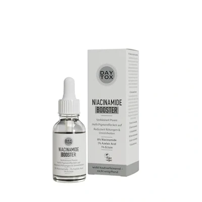 Abbildung von Gesichtsserum hochdosierter Booster mit 8% Niacinamid reduziert Pigmentflecken &amp; Rötungen, beugt Unreinheiten vor alle Hauttypen DAYTOX Niacinamide 20ml