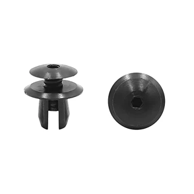 Abbildung von uxcell 50 Stücke 10mm Kunststoffnieten Clips Stoßstangen Kotflügelverschluss Schwarz für Volkswagen