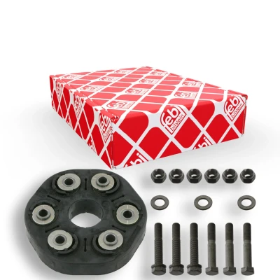 Abbildung von FEBI BILSTEIN 43490 Hardyscheibe 110 mit Schrauben, Unterlegscheiben Muttern BMW: 3 Touring, Saloon, Coupe