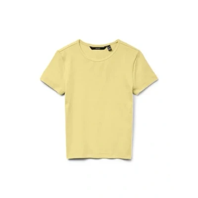 Abbildung von VERO MODA Damen VMCHLOE SS Short GA JRS NOOS Top, Lemon Meringue, X Large