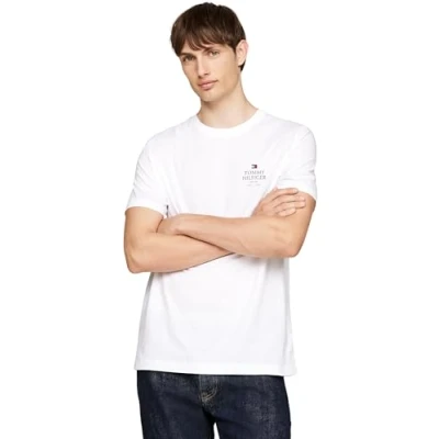 Abbildung von Tommy Hilfiger Stack TEE Tshirt basic, Herren, Größe: 3XL, White