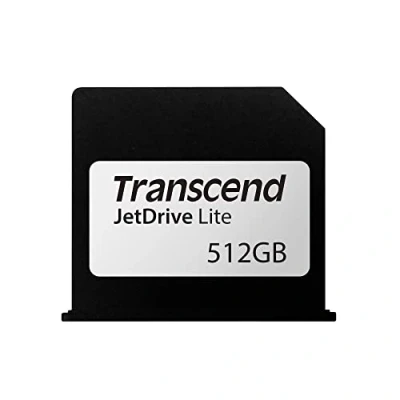 Abbildung von Transcend 512 GB JetDrive Lite extra Speicher Erweiterungskarte für MacBook Air 13&#039;&#039;; angepasst und abschließend mit dem Karten Slot (Generation Ende 2010 2017), TS512GJDL130