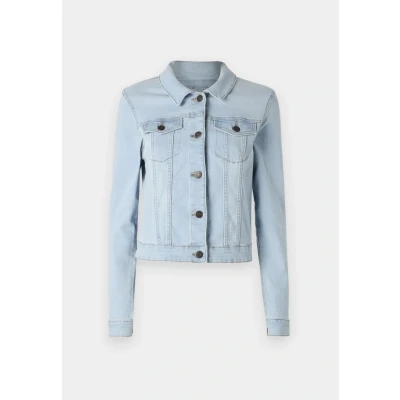 Abbildung von Noisy May Nmdebra Jacket Jeansjacke, Damen, Größe: Medium, Light blue denim