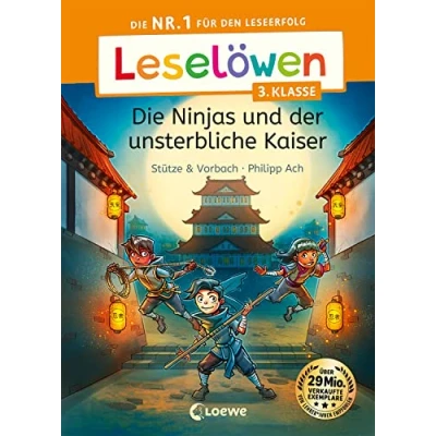 Abbildung von Leselöwen 3. Klasse Die Ninjas und der unsterbliche Kaiser: Nr. 1 für den Leseerfolg Mit Leselernschrift ABeZeh Lesespaß Kinder ab 8 Jahren