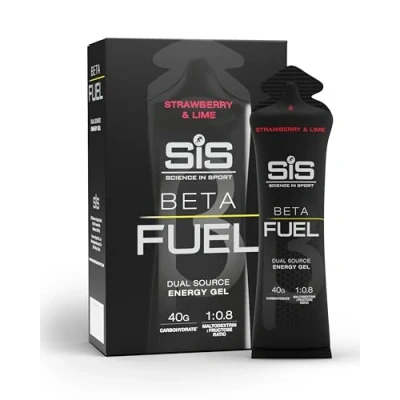 Abbildung von Science in Sport BETA Fuel Dual Source Gel 6 x 60ml Erdbeere Limette Energiereiches Kohlenhydrate mit 40g Leicht verdauliches Energy für optimale Leistung