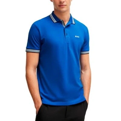 Abbildung von BOSS Paddy Poloshirt, Herren, Größe: Medium, Open blue