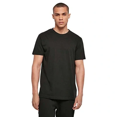 Abbildung von Build Your Brand Herren BB010 Basic Round Neck T Shirt, Black, M