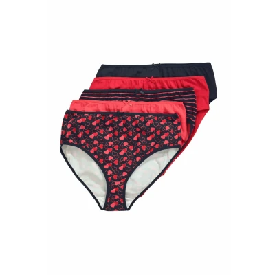 Abbildung von Ulla Popken 5 PACK Slip, Damen, Größe: 42/44, Salsa