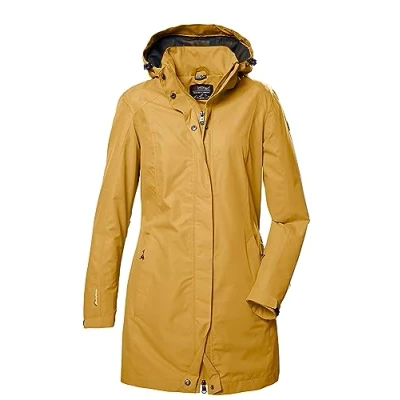 Abbildung von killtec Damen Funktionsjacke/Outdoorjacke mit abzippbarer Kapuze KOS 44 WMN PRK, dunkelgelb, 38, 41284 000
