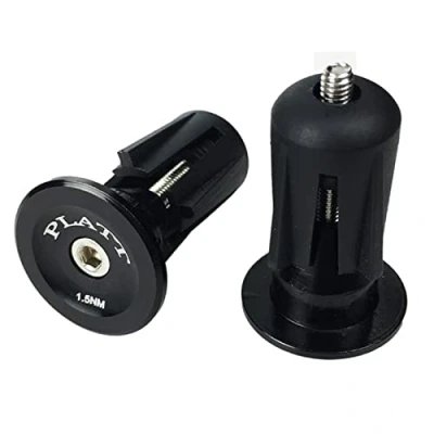 Abbildung von PLATT Fahrrad Lenkerstopfen Aluminium Lenker Endkappen Bar End Plugs für Fahrrad,MTB, Rennrad (1 Paar, Schwarz)