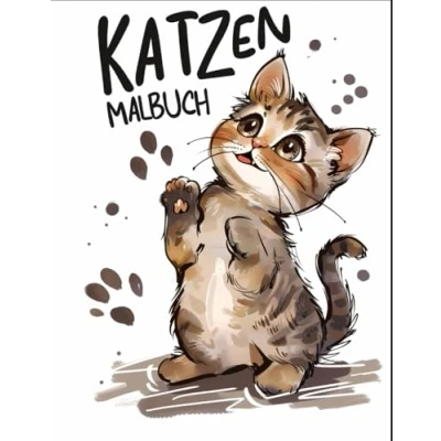 Abbildung von Katzen Malbuch: Tolles Geschenk für Kinder, Jungen und Mädchen.