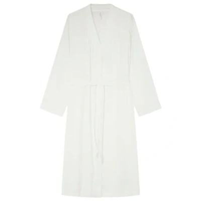 Abbildung von Women&#039;secret Damen long Satin Robe Morgenmantel, COTTON WHITE, L