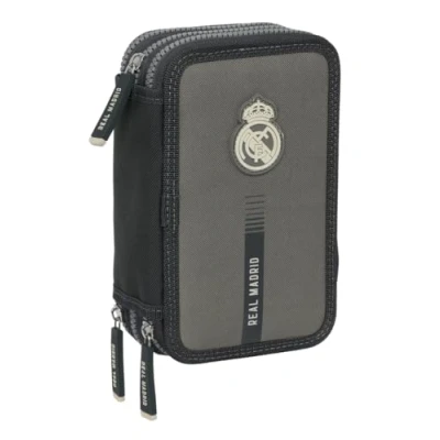 Abbildung von Real Madrid 3. Team 24/25, Schuletui mit 37 Utensilien, Federmäppchen für Kinder, ideal Kinder von 5 bis 14 Jahren, bequem und vielseitig, Qualität Widerstandsfähigkeit, 12,5 x 5,5 19,5 cm,