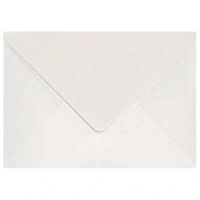 Abbildung von Netuno 25 Briefumschläge Perlmutt Weiß DIN B6 125x 175 mm Aster Metallic White Umschläge Perlweiß Perlglanz metallisch glänzende Kuverts für Hochzeit Taufe Konfirmation Ostern Weihnachten