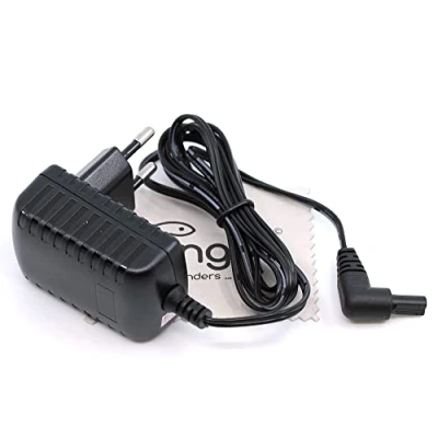 Abbildung von Ladegerät passend für Black+Decker Dustbuster BHHV315J, DV1010ECL, DV1015EL, DV1410EL, DVJ215J, DVJ315J, DVJ320J, DVJ325J (Ersetzt N494247) Ladekabel Akku Staubsauger mit mungoo Displayputztuch