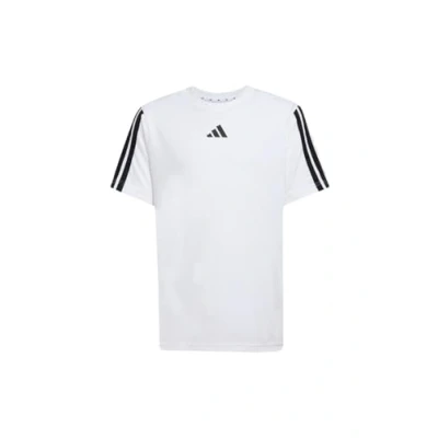 Abbildung von adidas Jungen Train Essentials 3 Stripes T Shirt, White/Black, 9 10 Years