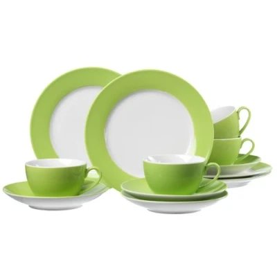 Abbildung von Ritzenhoff &amp; Breker Kaffeeservice Doppio, 12 teilig, Porzellangeschirr, Grau