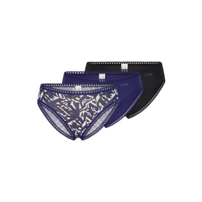 Abbildung von Sloggi GO Crush 3PACK Slip Schwarz blau, Damen, Größe: Small, blau