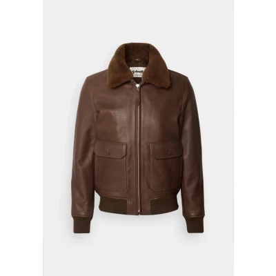 Abbildung von Schott NYC Herren Lcaviation24 Lederjacke, braun, XL