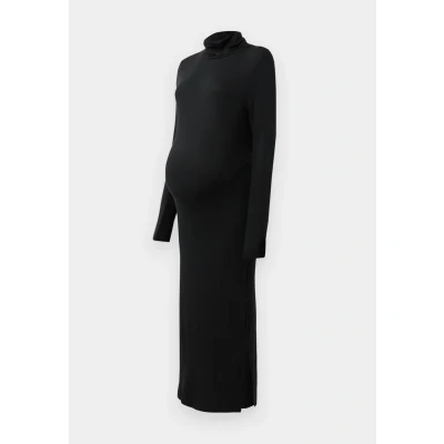 Abbildung von Mamalicious LEVY ROLL NECK Dress Strickkleid, Damen, Größe: 38, Black