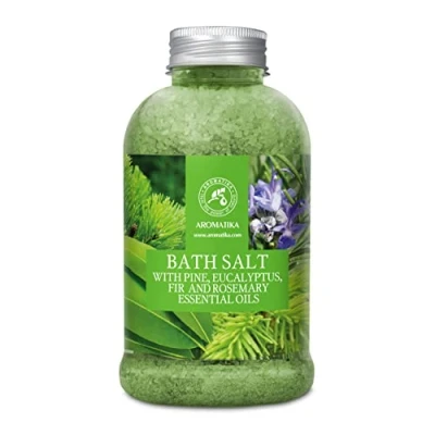 Abbildung von Badesalz 600g mit Kiefer, Eukalyptus, Tanne &amp; Rosmarin Ätherische Öle Meersalzbad Körperpflege Guter Schlaf Schönheit Baden Wellness Entspannung Aromatherapie SPA